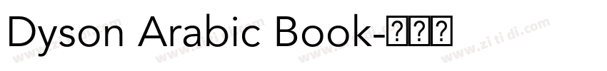 Dyson Arabic Book字体转换